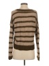 Aqua Stripes Brown Pullover Sweater Size S - photo 2