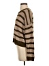 Aqua Stripes Brown Pullover Sweater Size S - photo 5