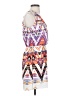 Lux 100% Polyester Graphic Orange Cocktail Dress Size 2 - photo 4