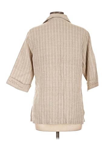 Eucalyptus 3/4 Sleeve Button-Down Shirt (view 2)