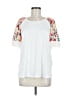 Shein White Short Sleeve T-Shirt Size 6 - photo 1
