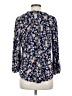 TWO by Vince Camuto Floral Blue 3/4 Sleeve Blouse Size M - photo 2