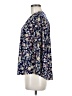 TWO by Vince Camuto Floral Blue 3/4 Sleeve Blouse Size M - photo 5