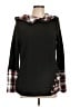Shein Plaid Black Pullover Sweater Size L - photo 1