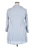 Raviya 100% Rayon Stripes Blue 3/4 Sleeve Button-Down Shirt Size 2X - photo 2