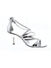 Miu Miu 100% Leather Metallic Silver Sandals Size EU 38 - photo 1