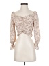 Dress Forum 100% Polyester Floral Multi Color Ivory 3/4 Sleeve Blouse Size S - photo 1