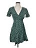 Volcom 100% Viscose Polka Dots Green Casual Dress Size 0 - 2 - photo 1