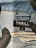 Thrill 100% Cotton Blue Denim Jacket Size M - photo 6
