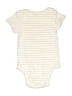 Moth Stripes Ivory Short Sleeve Onesie 3-6 MO / 6 MO - photo 2