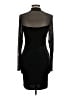 Bozzolo Solid Black Cocktail Dress Size M - photo 2