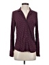 Gap Body Polka Dots Burgundy Long Sleeve Blouse Size XS - photo 1