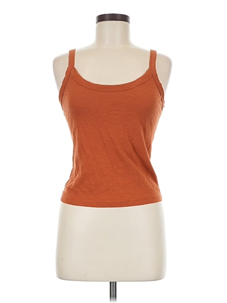 Pre-owned Wild Fable Tank Top Orange Halter Neckline Tops