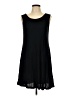 Unbranded Solid Black Casual Dress Size L - photo 1