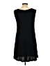 Unbranded Solid Black Casual Dress Size L - photo 2