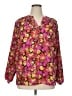 Madison Floral Pink Long Sleeve Blouse Size XL - photo 1