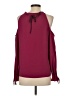Cooper & Ella 100% Polyester Burgundy Sleeveless Blouse Size S - photo 2