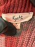 Kye Mi Color Block Burgundy Pullover Sweater Size M - photo 7