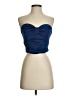 Express 100% Polyester Blue Tube Top Size S - photo 1