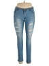 Unbranded Hearts Blue Jeans Size XXL - photo 1
