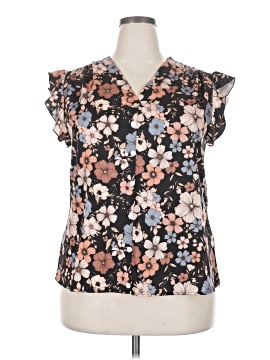 Shein Curve Short Sleeve Blouse