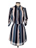 J for Justify 100% Polyester Blue 3/4 Sleeve Blouse Size S - photo 1