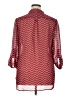 Tacera 100% Polyester Chevron-herringbone Burgundy 3/4 Sleeve Blouse Size XL - photo 2