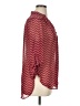 Tacera 100% Polyester Chevron-herringbone Burgundy 3/4 Sleeve Blouse Size XL - photo 4