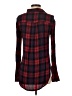 Pink Rose 100% Rayon Plaid Red Long Sleeve Button-Down Shirt Size S - photo 2