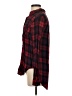 Pink Rose 100% Rayon Plaid Red Long Sleeve Button-Down Shirt Size S - photo 5