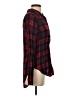 Pink Rose 100% Rayon Plaid Red Long Sleeve Button-Down Shirt Size S - photo 4