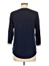 Assorted Brands Blue 3/4 Sleeve Blouse Size S - photo 2