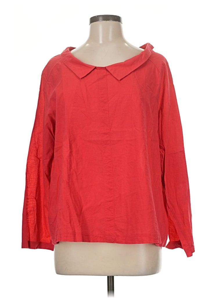 Pre-owned Misslook 3/4 Sleeve Blouse In Red