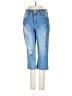 Unbranded Hearts Blue Jeans Size S (estimated) - photo 1