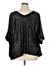SOFIA Metallic Black 3/4 Sleeve Blouse Size 0X (estimated) - photo 2