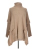 Alison Andrews 100% Acrylic Tan Poncho Size Lg - XL - photo 1