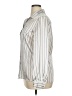 Leslie Fay 100% Polyester Stripes Ivory Long Sleeve Blouse Size 14 - photo 5