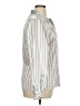 Leslie Fay 100% Polyester Stripes Ivory Long Sleeve Blouse Size 14 - photo 4