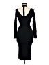 H&M Solid Black Cocktail Dress Size 6 - photo 2
