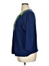 Quacker Factory Blue 3/4 Sleeve Top Size XL - photo 5