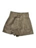 Zara Metallic Tan Khaki Shorts Size M - photo 1