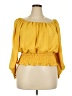 Rouge Yellow 3/4 Sleeve Blouse Size 2X - photo 1