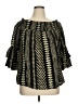 Boston Proper 100% Cotton Black 3/4 Sleeve Blouse Size XL - photo 1