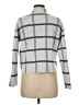 Max Studio Plaid Silver Gray Turtleneck Sweater Size M - photo 2