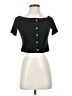 Live in the Moment Black Short Sleeve Top Size S - photo 1