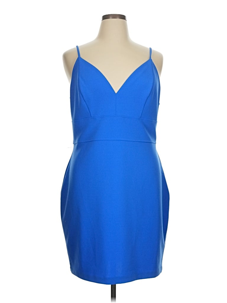 Pre-owned Express Cocktail Dress In Blue
