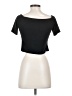 Live in the Moment Black Short Sleeve Top Size S - photo 2