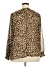 Ava & Viv 100% Polyester Animal Print Brown Long Sleeve Blouse Size 2X - photo 2