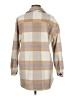 Privy Plaid Tan Coat Size M - photo 2
