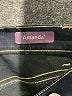 Amanda Chevron-herringbone Black Jeans Size 6 - photo 7
